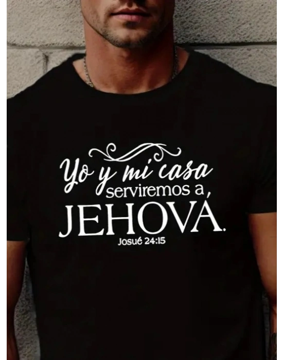 Erkek Jehova Baskılı Süprem Tshirt