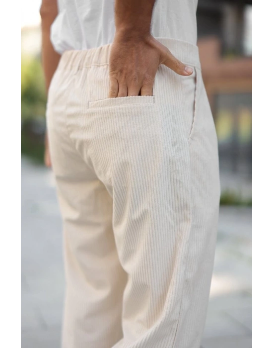 Erkek Kadife Baggy Pantolon