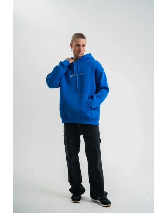 Erkek Kapşonlu Double Oversize Dijital Patchli weathirt  avi