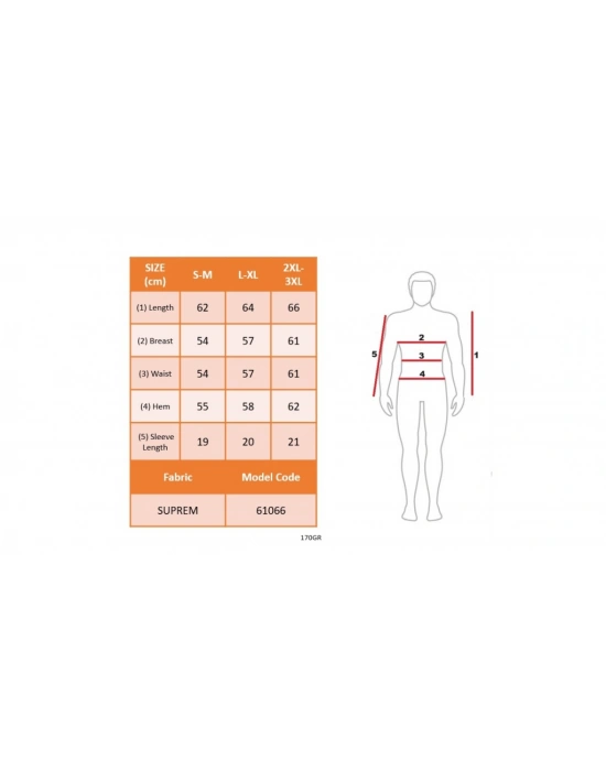 Erkek Kısa Kollu Bisiklet Yaka Baskılı Süprem Tshirt