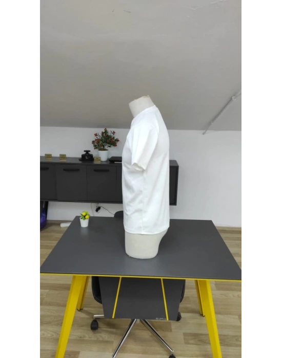 Erkek Kısa Kollu Bisiklet Yaka Burgu Tişört