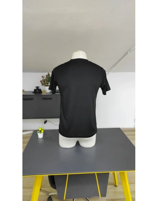 Erkek Kısa Kollu Bisiklet Yaka Burgu Tişört