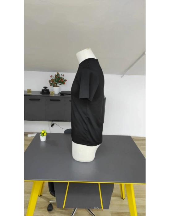 Erkek Kısa Kollu Bisiklet Yaka Burgu Tişört