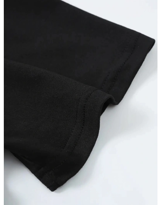 Erkek Kısa Kollu Bisiklet Yaka çok Renkli Viskon Tişört