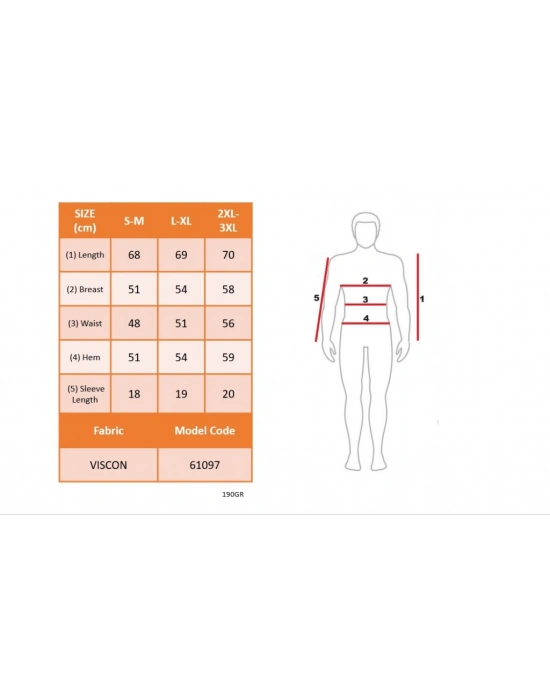 Erkek Kısa Kollu Bisiklet Yaka çok Renkli Viskon Tişört