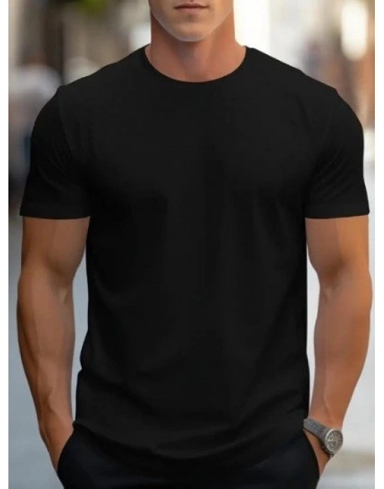 Erkek Kısa Kollu Bisiklet Yaka Iki Iplik Tişört
