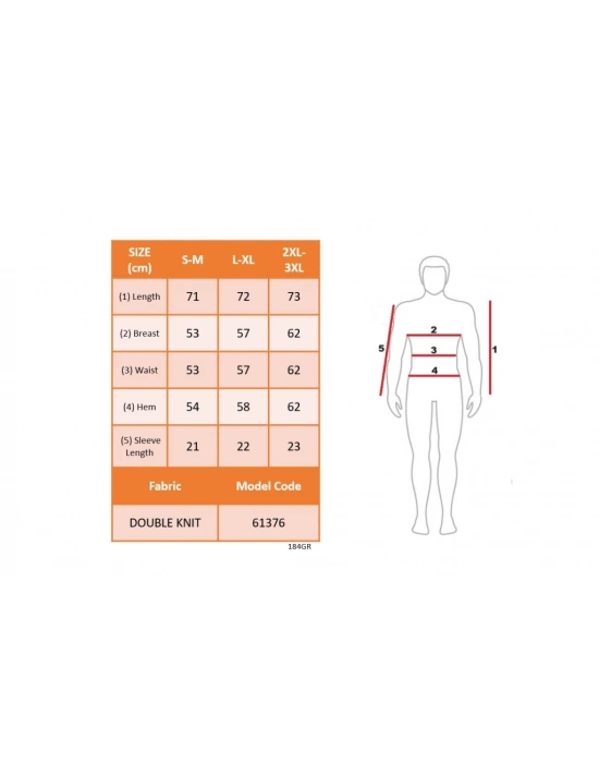 Erkek Kısa Kollu Bisiklet Yaka Iki Iplik Tişört
