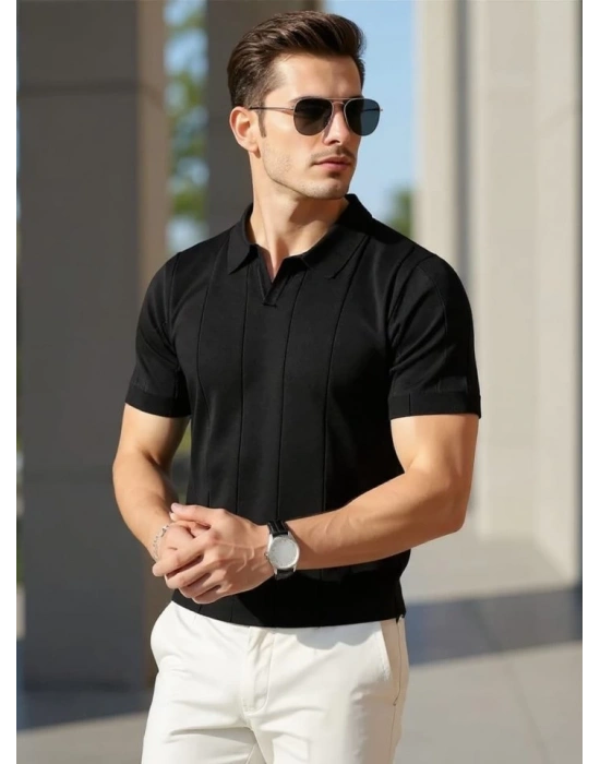 Erkek Kısa Kollu Polo Yakalı Triko Tshirt
