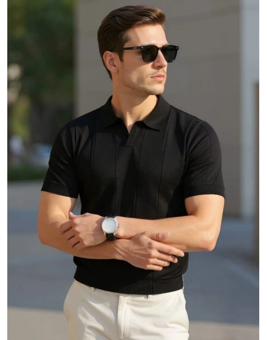 Erkek Kısa Kollu Polo Yakalı Triko Tshirt