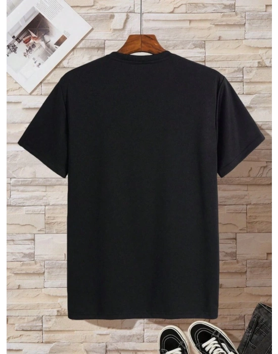 Erkek Kısa Kollu V Yakalı Viskon Tişört