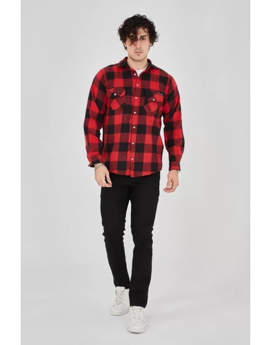 Erkek Oduncu Gömlek  Kırmızı