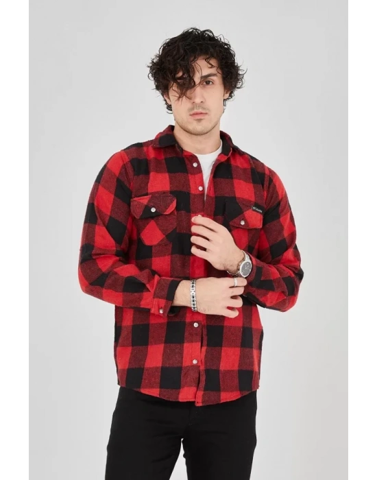Erkek Oduncu Gömlek  Kırmızı