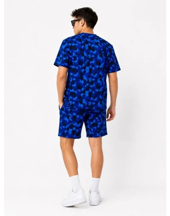 Erkek Oversize Kalıp Pubg Bape X hark Nakışlı Cepli Şort Takım  avi
