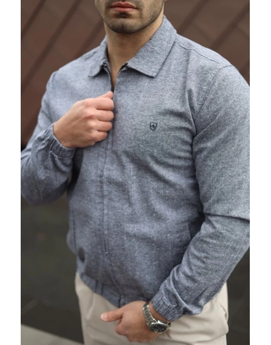 Erkek Pamuklu Keten Kumaş Ceket