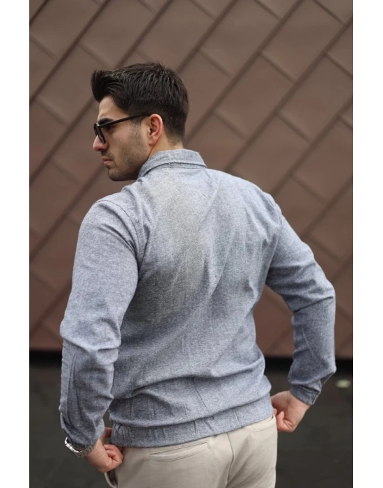 Erkek Pamuklu Keten Kumaş Ceket