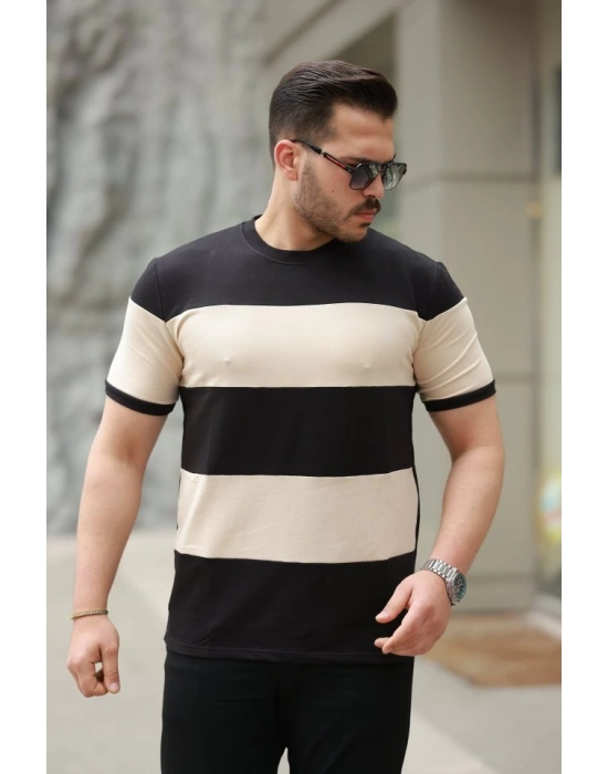 Erkek Parçalı Renk Kısa Kollu Tişört