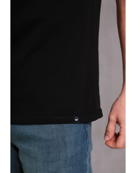 Erkek Relax Fit Bisiklet Yaka %100 Pamuk Rahat Kesim Basic Tişört