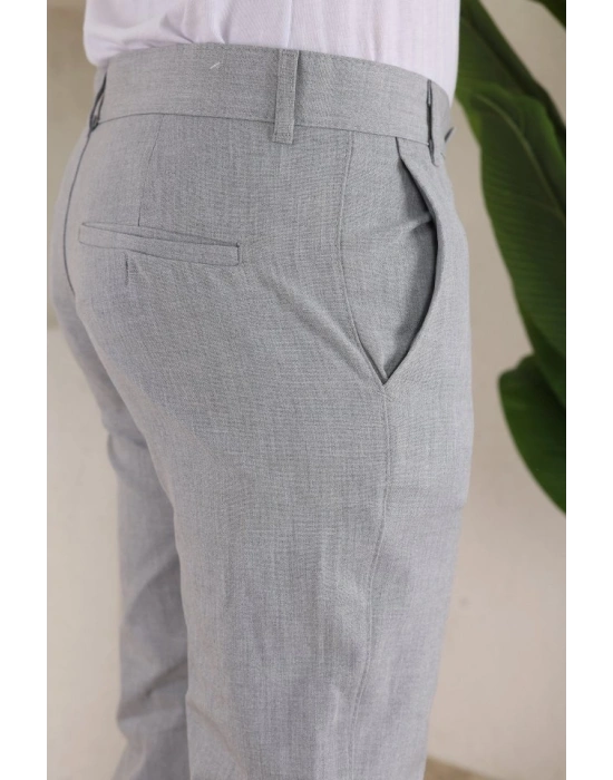 Erkek Slim Fit Dilli Kumaş Pantolon