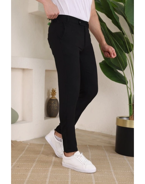 Erkek Slim Fit Dilli Kumaş Pantolon
