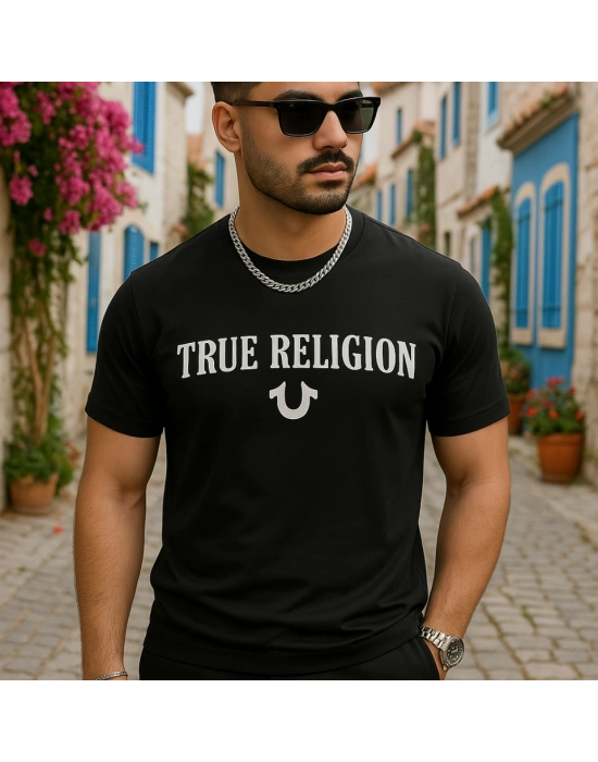 Erkek True Religion Baskılı Süprem Tshirt