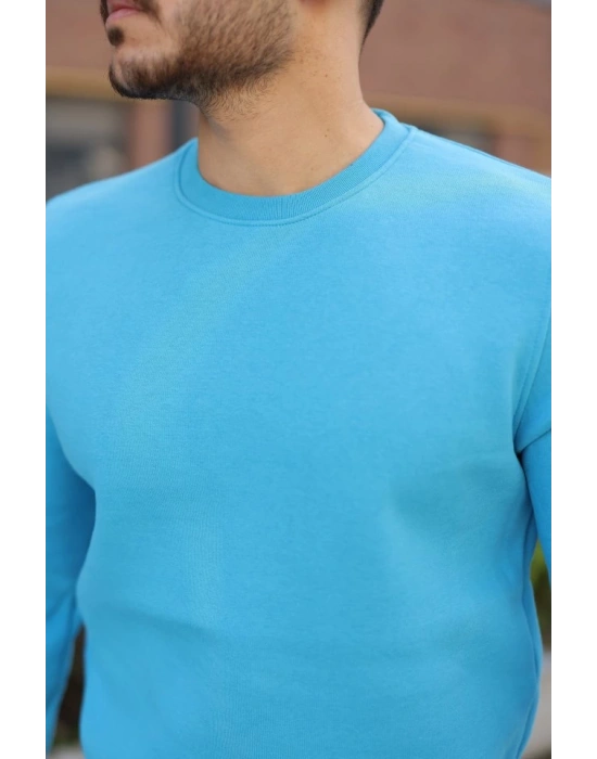 Erkek Üç İplik Şardonlu Sweatshirt