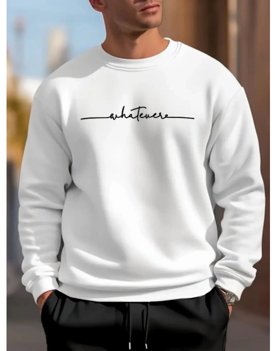 Erkek Uzun Kollu Baskı Detaylı Iki Iplik Sweet