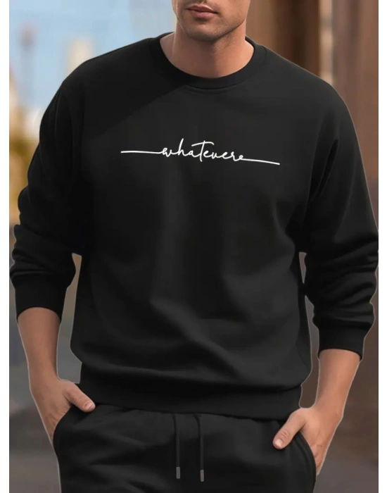 Erkek Uzun Kollu Baskı Detaylı Iki Iplik Sweet