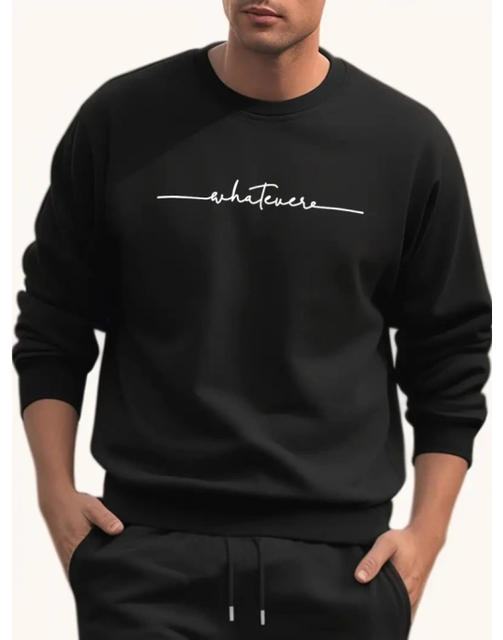 Erkek Uzun Kollu Baskı Detaylı Iki Iplik Sweet