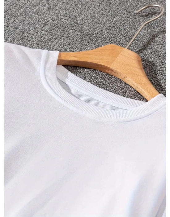 Erkek Uzun Kollu Baskı Detaylı Iki Iplik Sweet