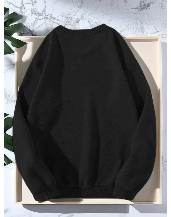 Erkek Uzun Kollu Bisiklet Yaka Kuş Desenli Iki Iplik Viskon Bluz