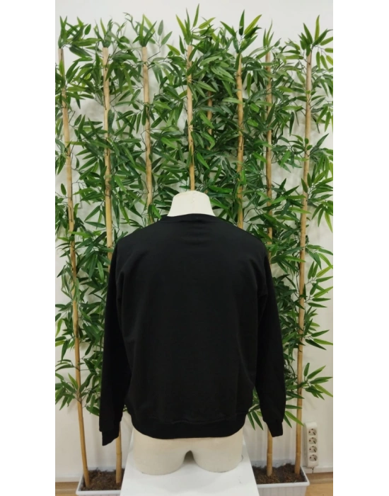 Erkek Uzun Kollu Bisiklet Yaka Los Angeles Yazılı Iki Iplik Bluz