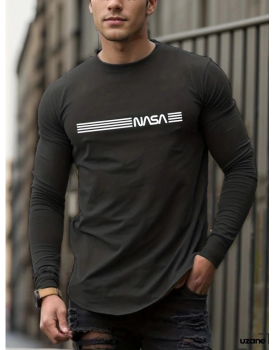 Erkek Uzun Kollu Bisiklet Yaka Viskon Bluz