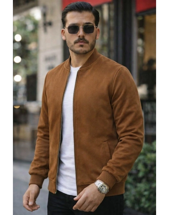 Erkek önden Fermuarlı Içi Astarlı üet Ceket