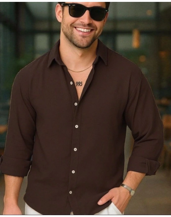 Erkek Uzun Kollu Regular Sofya Keten Gömlek