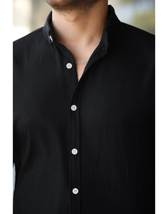 Erkek Uzun Kollu Regular ofya Keten Gömlek