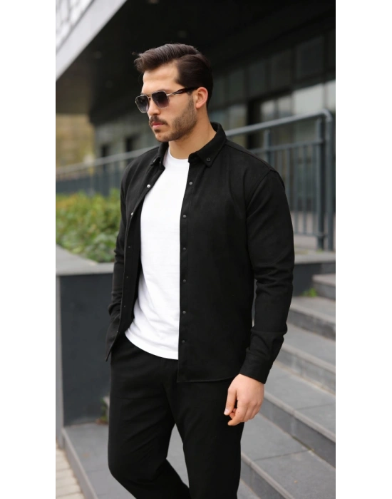 Erkek Uzun Kollu üet Gömlek