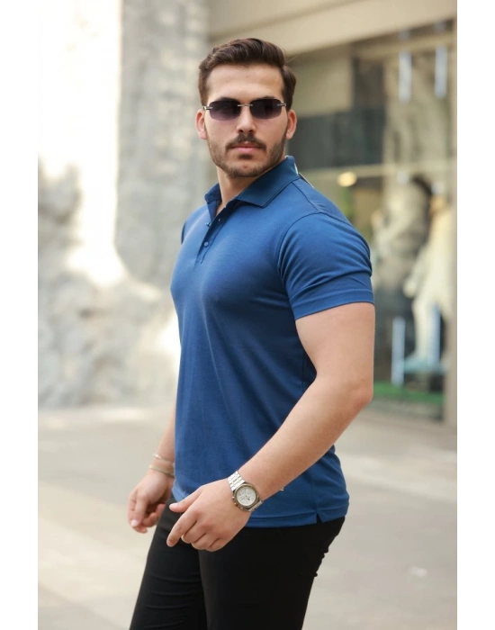 Erkek Yakalı Kısa Kollu Tişört