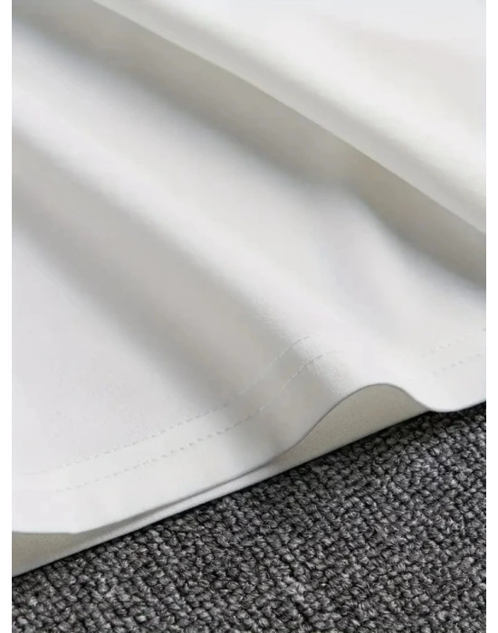 Erkekler Için PERFECTY Günlük Tişört  Beyaz