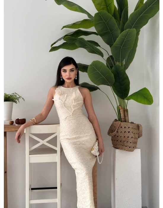 ers Çiçek Detaylı Elbise