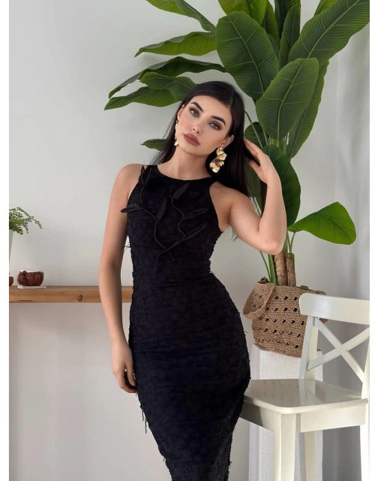 ers Çiçek Detaylı Elbise
