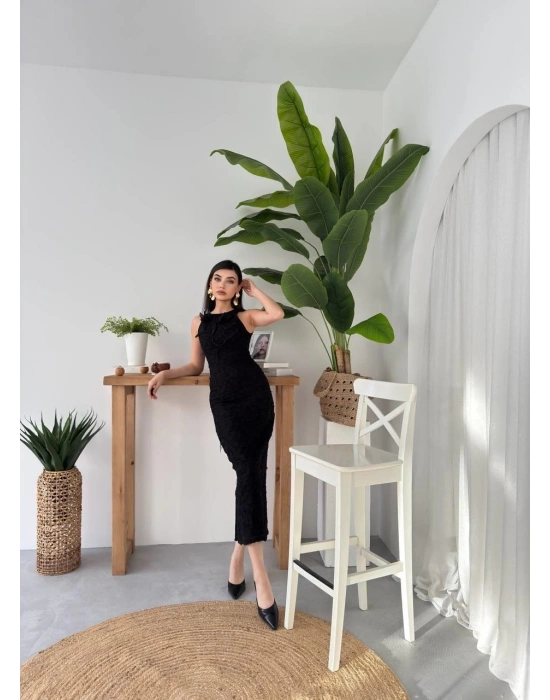 ers Çiçek Detaylı Elbise