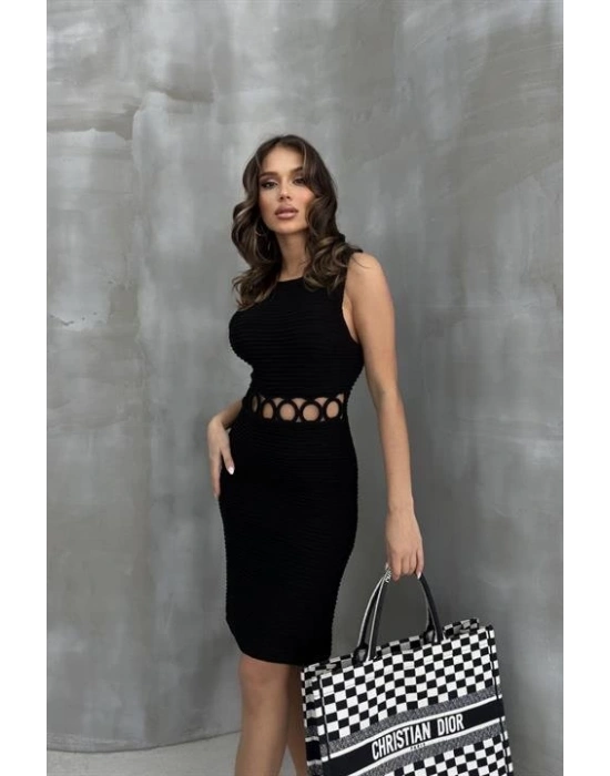 Estelya Cut Out Mini Elbise 257101