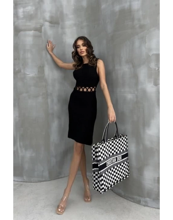 Estelya Cut Out Mini Elbise 257101