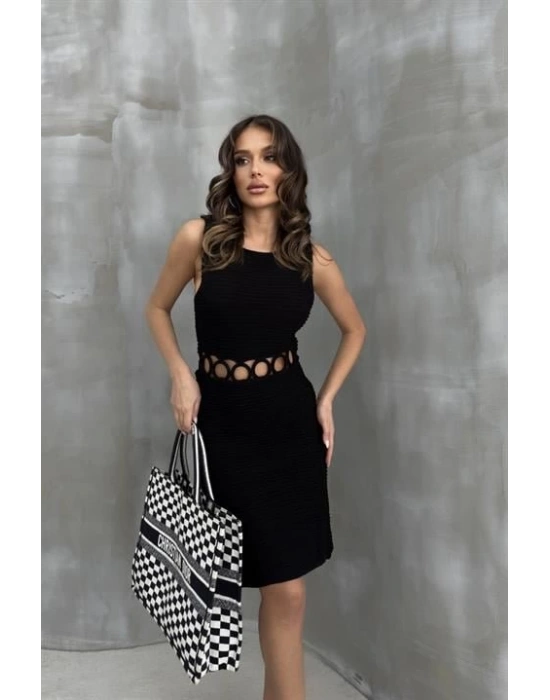 Estelya Cut Out Mini Elbise 257101
