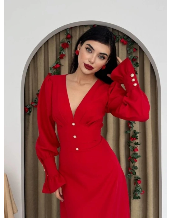 eta Düğme Detaylı Elbise