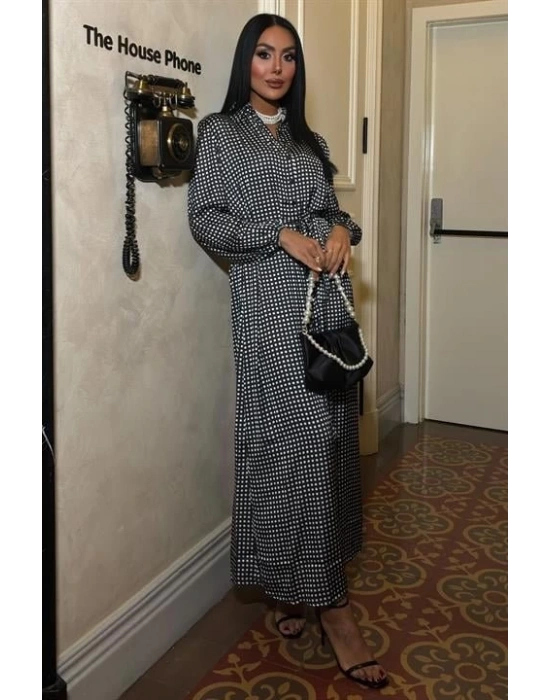 Ethereel Desenli aten Elbise 26388