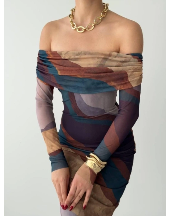 Sevilla adonna Yaka Tül Elbise