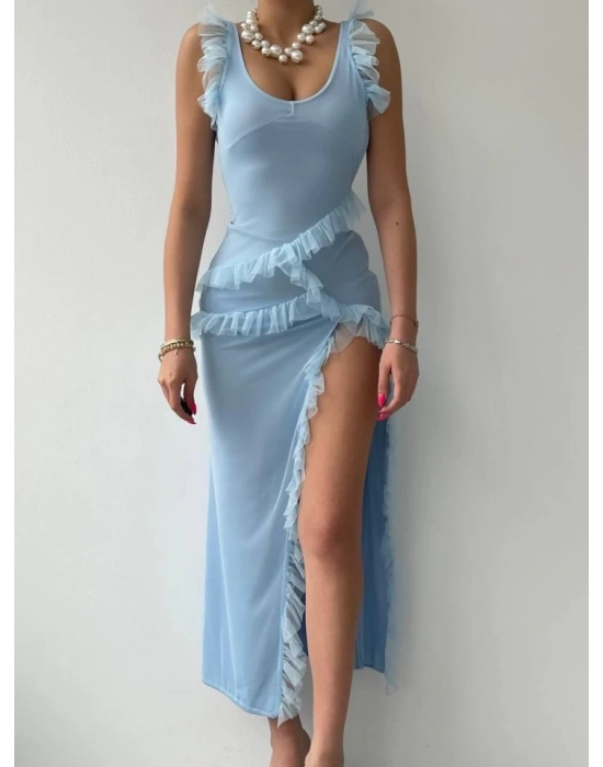 Felix Yırtmaçlı idi Tül Elbise