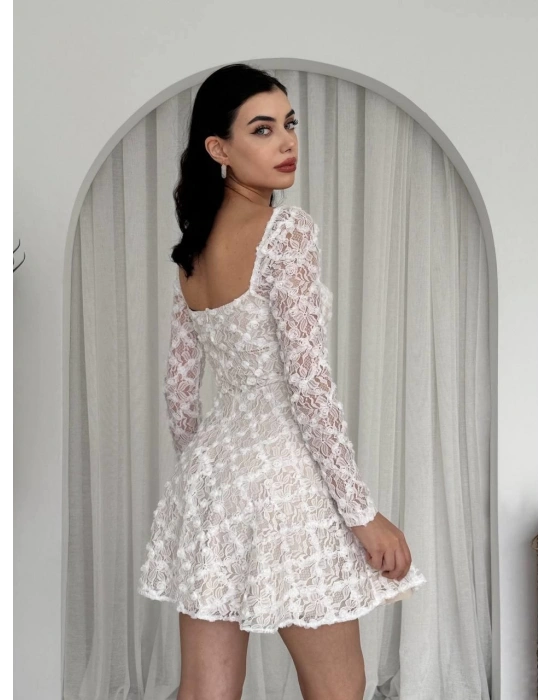 Fers Çiçek Detay Elbise