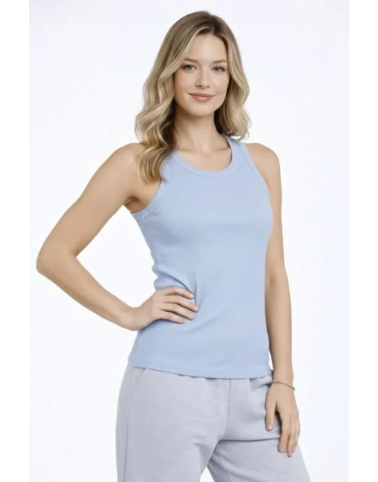 Fitilli Atlet ıfır Yaka lim Fit Arka Baskılı por Atlet  Bebek avisi